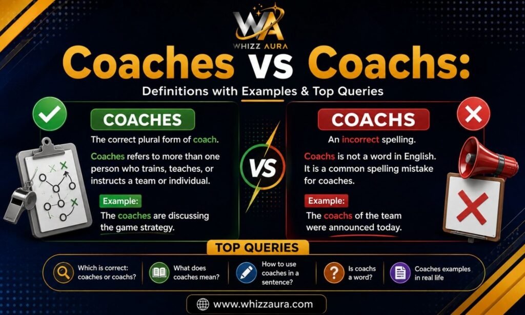 Coaches vs Coachs: Definitions with Examples & Top Queries