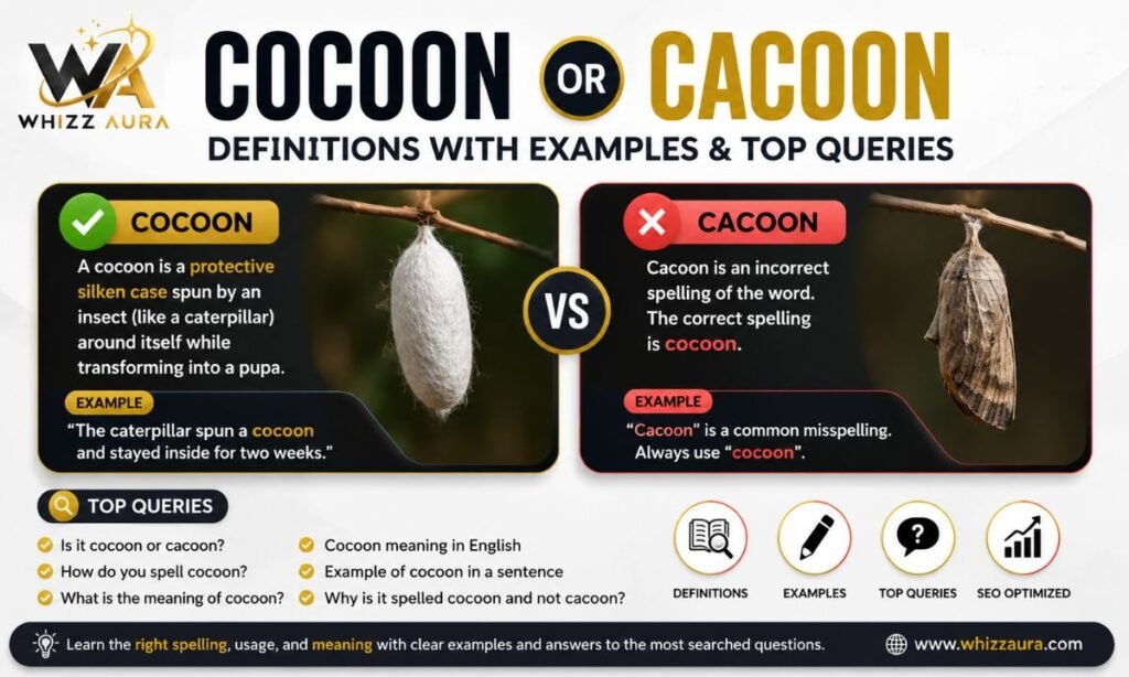 Cocoon or Cacoon: Definitions with Examples & Top Queries
