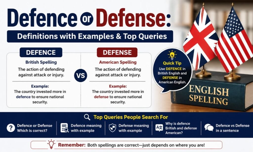 Defence or Defense: Definitions with Examples & Top Queries