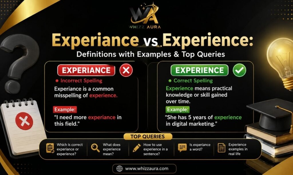Experiance vs Experience: Definitions with Examples & Top Queries
