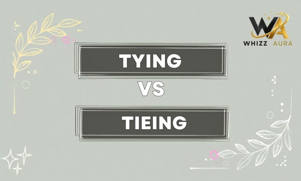 Tying vs Tieing: What’s the Difference? Meaning, Usage & Examples