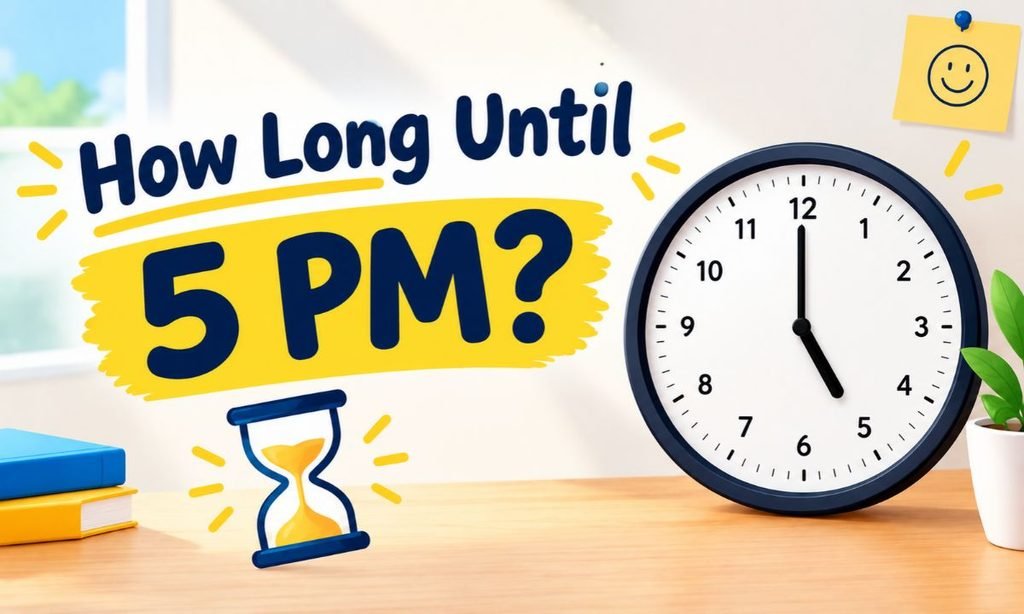 How Long Until 5 PM? A Quick Formula, Countdown Chart and Time Zone Guide