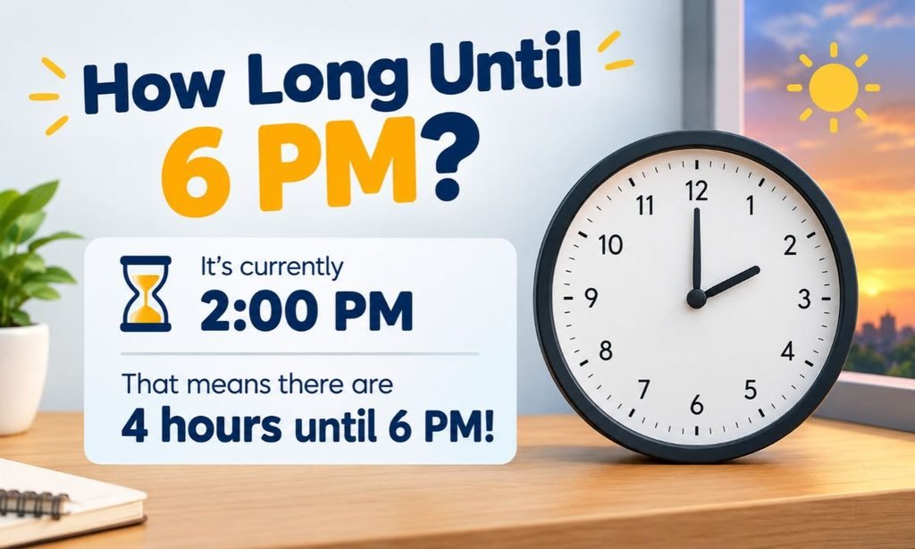 How Long Until 6 PM? Quick Answer, Countdown Math & Time Chart
