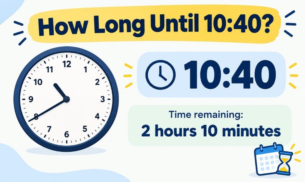 How Long Until 10:40?