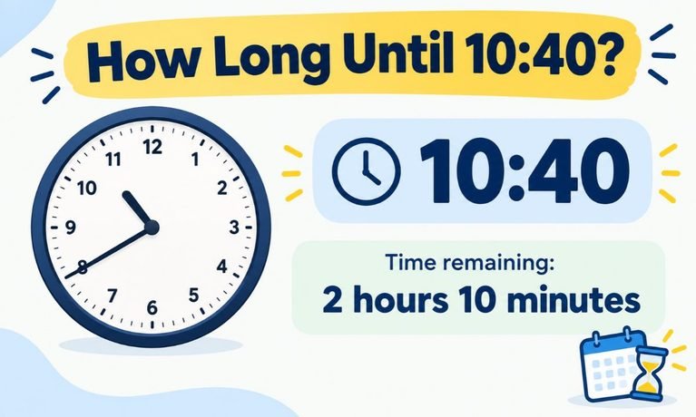 How Long Until 10:40?
