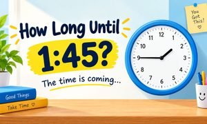 How Long Until 1:45? The Fastest Way to Work Out the Time Left