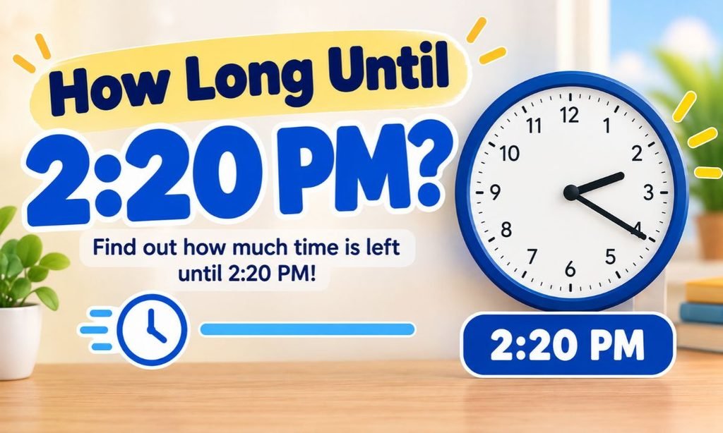 How Long Until 2:20 PM?
