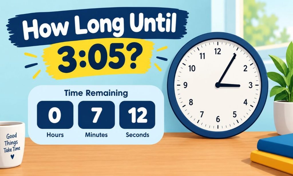 How Long Until 3:05?